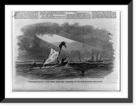 Contrabands escaping by boat to the United States bark KINGFISHER, off the coast of Florida Classic, Vintage Poster