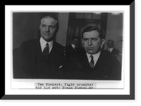 Tex Rickard, fight promoter, and his atty. Hyman Bushel in Washington to testify before the Senate Committee investigating Atty. Gen. Daugherty in regard to fight films, Historic Reproduction