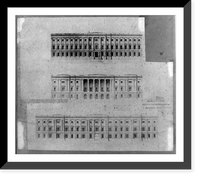 Historic Framed Print, Detail for extension of General Post Office,  17-7/8" x 21-7/8"