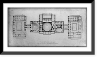 Historic Framed Print, Plan of attic story, revised and approved by the President of the U.S., 1853 - 2,  17-7/8" x 21-7/8"