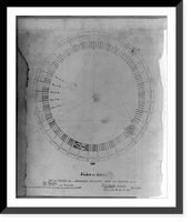 Plan of dome, top of peristyle showing wrought iron plates Classic, Vintage Wall Art