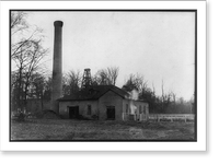 Power house, Greenwood Water and Electric Light Plant, Antique Poster
