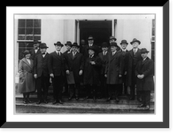 Historic Framed Print, Packers representatives and employees call at White House,  17-7/8" x 21-7/8"