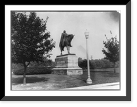 Historic Framed Print, Custer Monument, Monral, Michigan,  17-7/8" x 21-7/8"