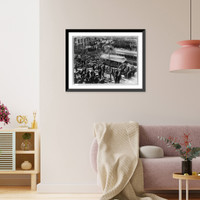 Historic Framed Print, Explosion at Tremont & Boylston St., March 4, 1897,  17-7/8" x 21-7/8"