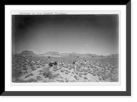 Historic Framed Print, [Grand Canyon and vicinity]: Caravan on the desert plateau,  17-7/8" x 21-7/8"