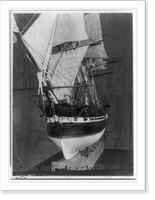 Model ship: Openhead and girdle? - port, Antique Poster