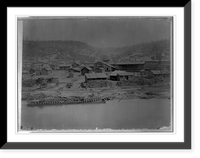 Pioneer, Pa., 186-. Oil barge in Oil Creek in foregrd, Antique Wall Art