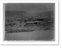 Pioneer, Pa., 186-. Oil barge in Oil Creek in foregrd, Antique Wall Art