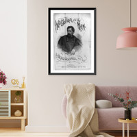 Historic Framed Print, McClellan is the Man, by Henry Cromwell.Fabronius ; F.N. Carter, Lith., Boston.,  17-7/8" x 21-7/8"