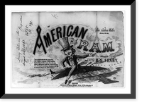 Historic Framed Print, The American ram,  17-7/8" x 21-7/8"