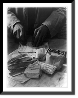 Mrs. Day's day. In the grocer's egg substitues and mixtures that require no eggs are given a prominent display, Historic Reproduction