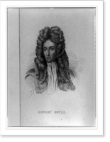 Historic Framed Print, [Robert Boyle, head-and-shoulders portrait, facing left],  17-7/8" x 21-7/8"