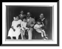 Alvaro Obreg&oacute;n, three-quarter length portrait, seated with his wife and four of their six children, Vintage Wall Art