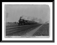 Historic Framed Print, Washington Limited,  at the speed of 55 miles an hour. Pennsylvania R.R.,  17-7/8" x 21-7/8"