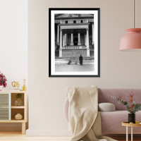 Vintage Photo Print - Harding's new front porch - Historic Wall Art Gift