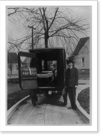 Wabash Hospital ambulance, Decatur, Illinois Classic, Antique Poster