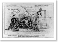 Granny Harrison delivering the country of the executive Federalist, Vintage Poster
