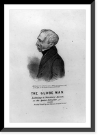 The globe man listening to Webster's speech, on the specie circular, Historic Print