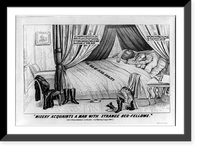Misery acquaints a man with strange bed-fellows"" Classic, Historic Print