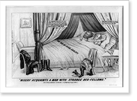Misery acquaints a man with strange bed-fellows"" Classic, Historic Print