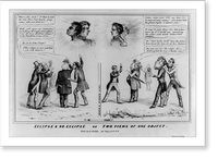 Historic Framed Print, Eclipse & no eclipse or two views of one object,  17-7/8" x 21-7/8"