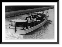Hermann G&ouml;ring on yacht, Carin II, on canal near Hanover, Historic Reproduction