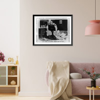 Historic Framed Print, All alone! All alone! Nobody here but me!"",  17-7/8" x 21-7/8"