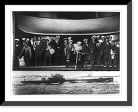 Submarine helpless 48 hours - crew rescued, Historic Print