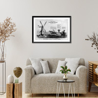 Historic Framed Print, The war of Ormuzd and Ahriman in the 19th century.The modern Quixote and Squire Sancho,  17-7/8" x 21-7/8"