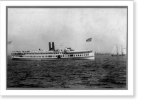 Central R.R. of New Jersey - Sandy Hook route steamer, Sandy Hook, N.J. Classic, Historic Print