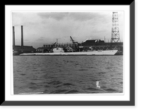 The gigantic ocean-going fleet submarine, the V-4, anchored at the Washington Navy Yard Classic, Vintage Wall Art