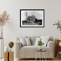 Historic Framed Print, Central office, New England Telephone and Telegraph Co., Buzzards' Bay, Mass.,  17-7/8" x 21-7/8"