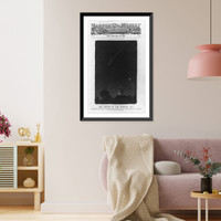 Historic Framed Print, A visitor in the morning sky: an impression of Halley's Comet in the early morning heavens, with Venus and the decrescent moon as its attendants,  17-7/8" x 21-7/8"