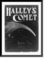 Historic Framed Print, Halley's Comet rag,  17-7/8" x 21-7/8"