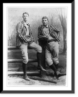 Two baseball players, Stagg and Warner, Yale, posed, standing, full-length, Antique Wall Art