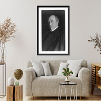 Historic Framed Print, [David Josiah Brewer, Associate Justice, Supreme Court, half-length portrait, facing left],  17-7/8" x 21-7/8"