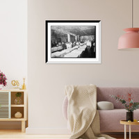 Historic Framed Print, Assembling books for blind,  17-7/8" x 21-7/8"