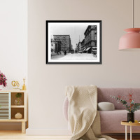 Historic Framed Print, No. 32 Fourth Street north from Market Street, St. Louis, Missouri,  17-7/8" x 21-7/8"