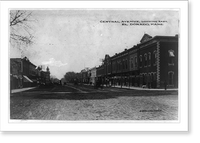 Central Avenue, looking east, El Dorado, Kans, Antique Poster