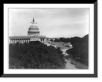 Historic Framed Print, South Front, including Capitol plaza,  17-7/8" x 21-7/8"