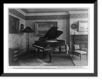 Small Parlor Grand Piano, designed and manufactured by Henry F. Miller & Sons Piano Co., Boston, Mass. Classic, Antique Wall Art