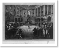 The Last Parliament of Ireland Elected A.D. 1790. College Green, Dublin, Historic Reproduction