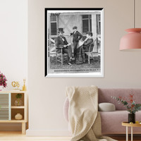 Historic Framed Print, President Grant at his cottage by the sea,  17-7/8" x 21-7/8"