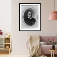 Historic Framed Print, [Nathan Clifford, Associate Justice, Supreme Court, half-length portrait, facing right],  17-7/8" x 21-7/8"