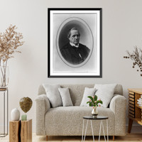 Historic Framed Print, [Nathan Clifford, Associate Justice, Supreme Court, half-length portrait, facing right],  17-7/8" x 21-7/8"