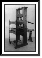Franklin's printing press in the Division of Graphic Arts, Smithsonian Institution Classic, Vintage Wall Art