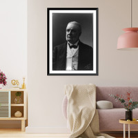 Historic Framed Print, [Cornelius Newton Bliss, half-length portrait, facing left],  17-7/8" x 21-7/8"
