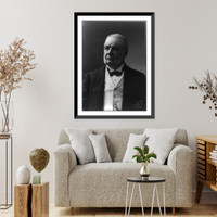 Historic Framed Print, [Cornelius Newton Bliss, half-length portrait, facing left],  17-7/8" x 21-7/8"