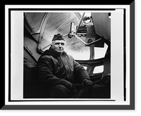 Maj. Gen. Simon Bolivar Buckner, three-quarter length portrait, seated, facing right, in cockpit of airplane(?), Historic Print